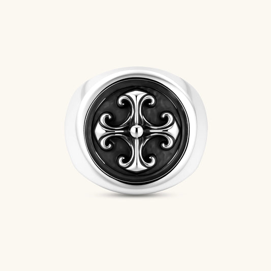 Fleur Signet Ring by AlbaLuxe AlbaLuxe