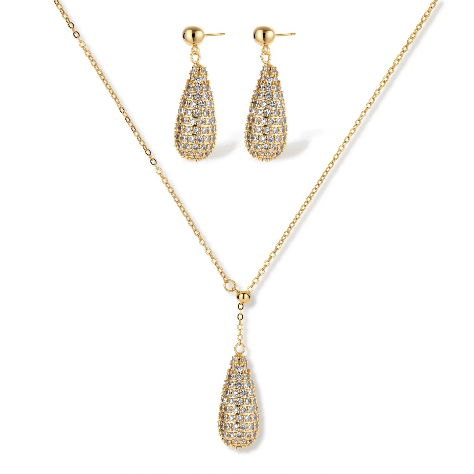 Golden Luxe Crystal Set by AlbaLuxe