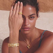Golden Braid Dome Ring by AlbaLuxe AlbaLuxe