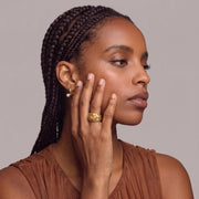 Golden Braid Dome Ring by AlbaLuxe AlbaLuxe