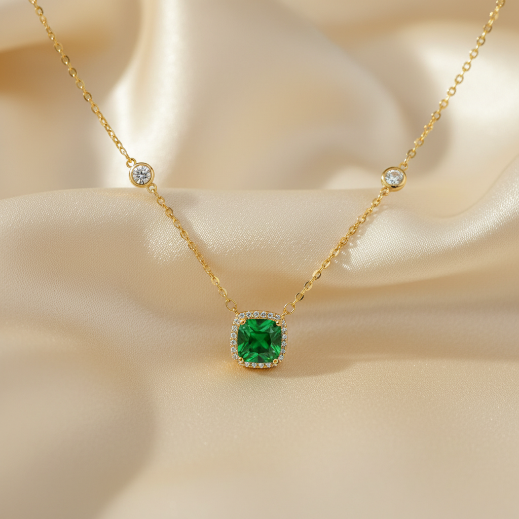 Emerald Dreams Necklace by AlbaLuxe AlbaLuxe