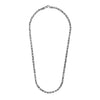 Sterling Silver Gunmetal Finish Byzantine Chain Necklace Alba Luxe