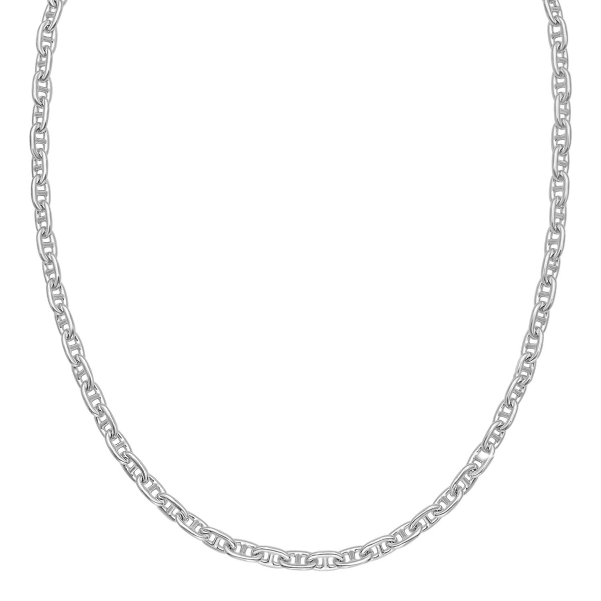Sterling Silver Anchor Chain Necklace (6.40 mm) Alba Luxe