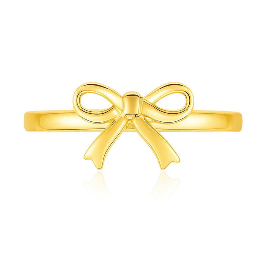 14k Yellow Gold Bow Ring RCJ