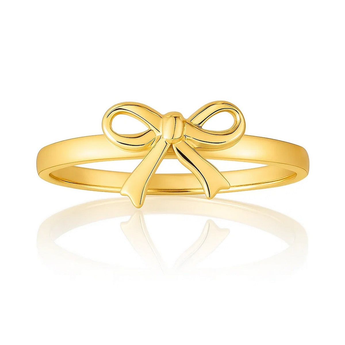 14k Yellow Gold Bow Ring RCJ