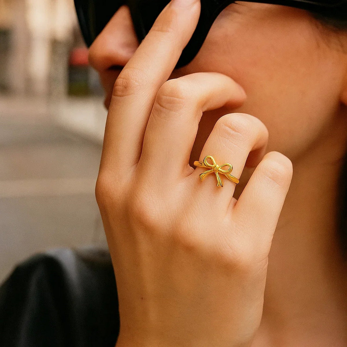 14k Yellow Gold Bow Ring RCJ