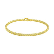 Fancy Weave Bangle in 14k Yellow Gold (3.00 mm) RCJ