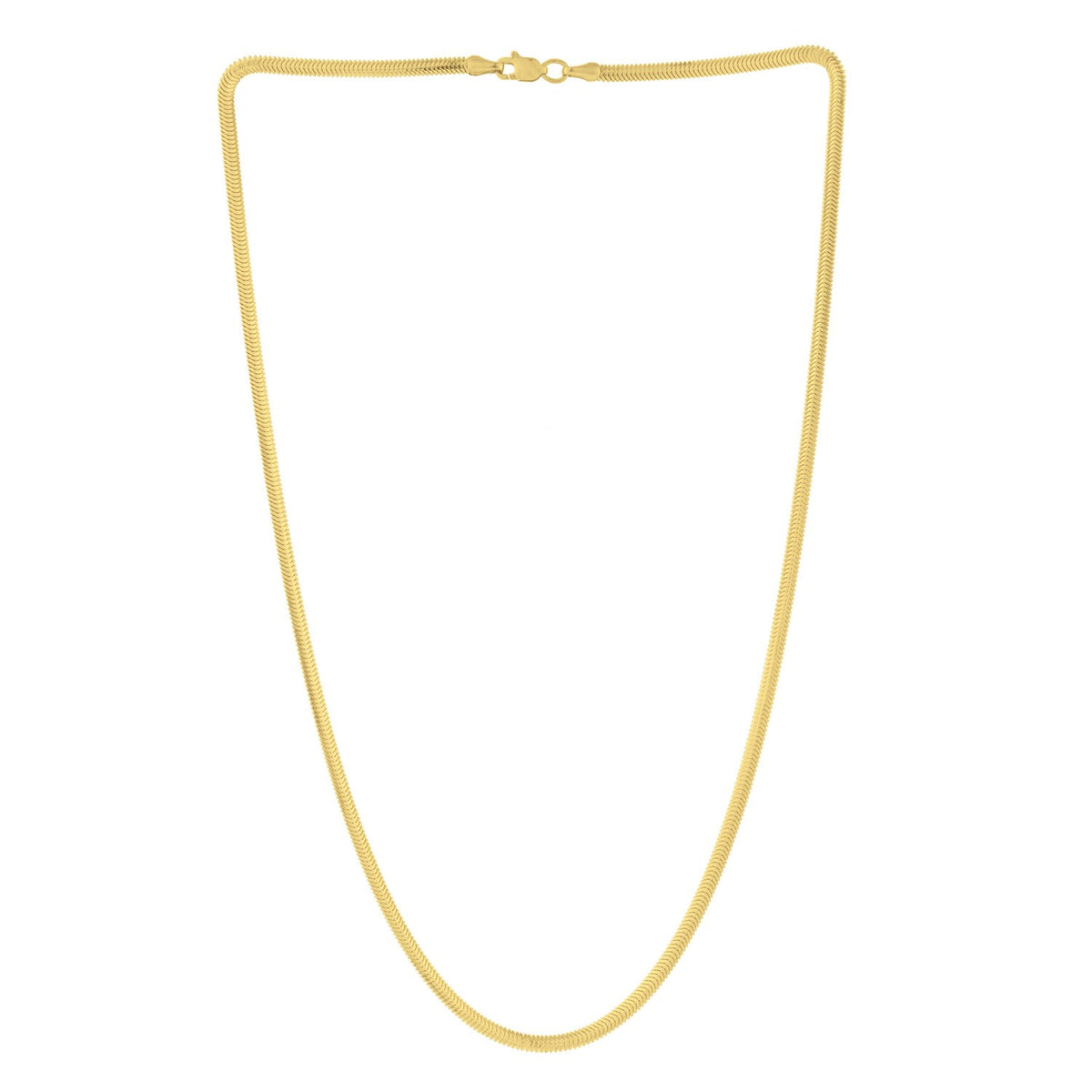 14K Yellow Gold Oval Snake Chain (2.60 mm) RCJ