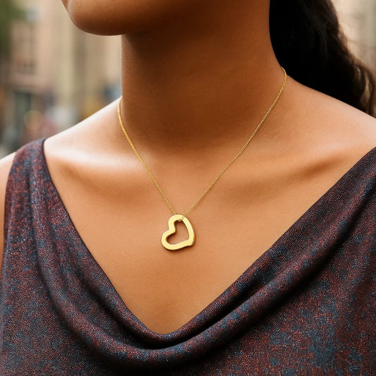 14k Yellow Gold Heart Pendant RCJ
