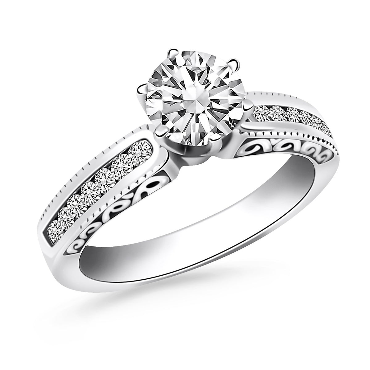 Ultra-macro craftsmanship detail of diamond facet setting