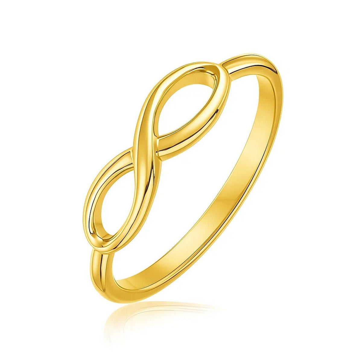 14k Yellow Gold Infinity Ring in High Polish RCJ