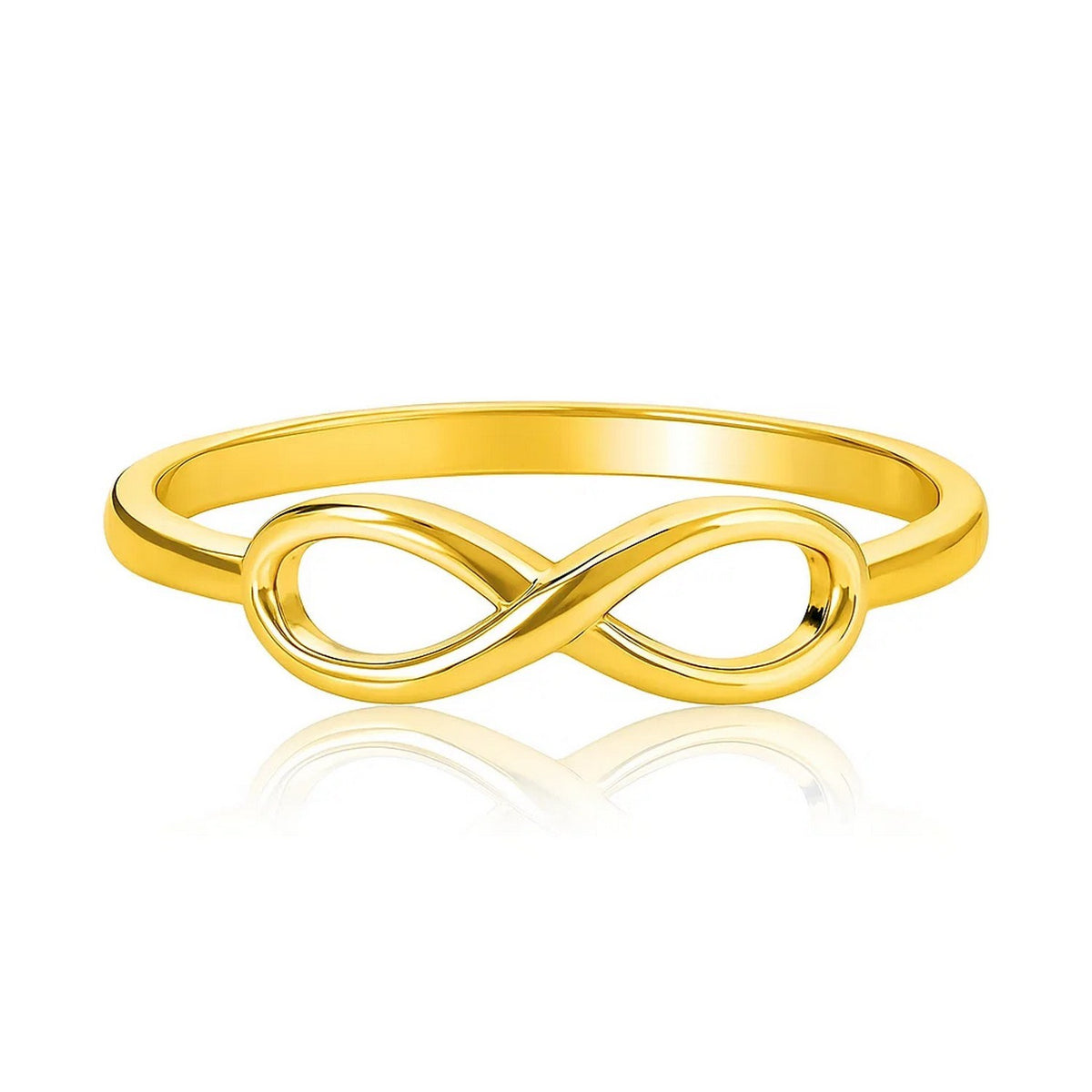 14k Yellow Gold Infinity Ring in High Polish RCJ