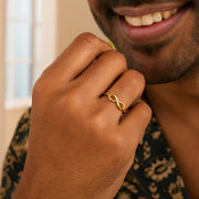 14k Yellow Gold Infinity Ring in High Polish RCJ