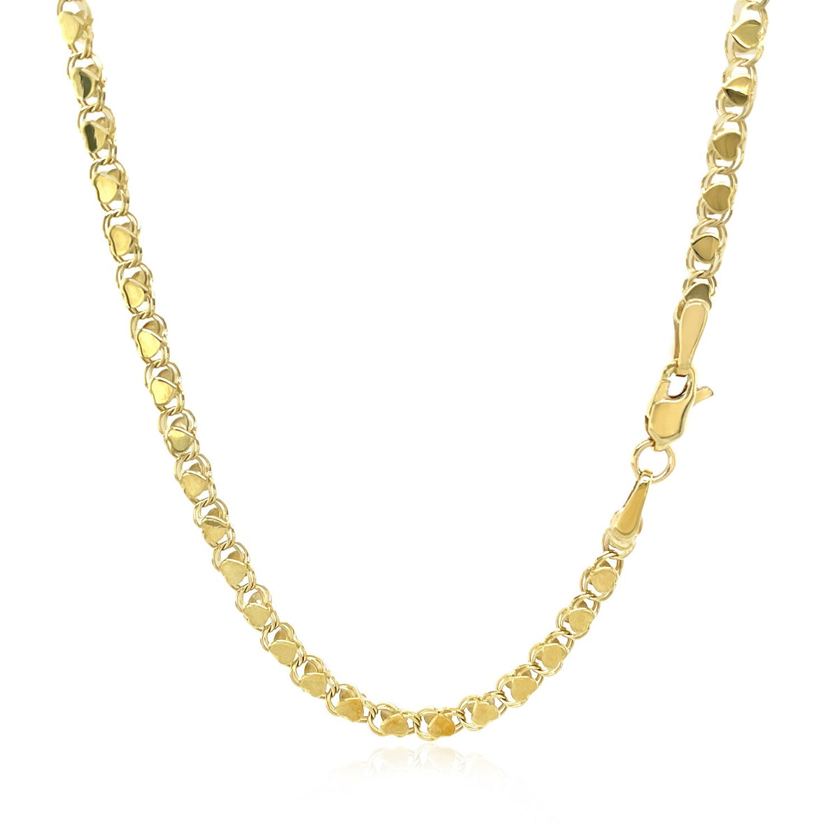 14k Yellow Gold Heart Chain (3.00 mm) RCJ