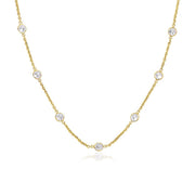 14k Yellow Gold CZ By the Yard Long Links RCJ