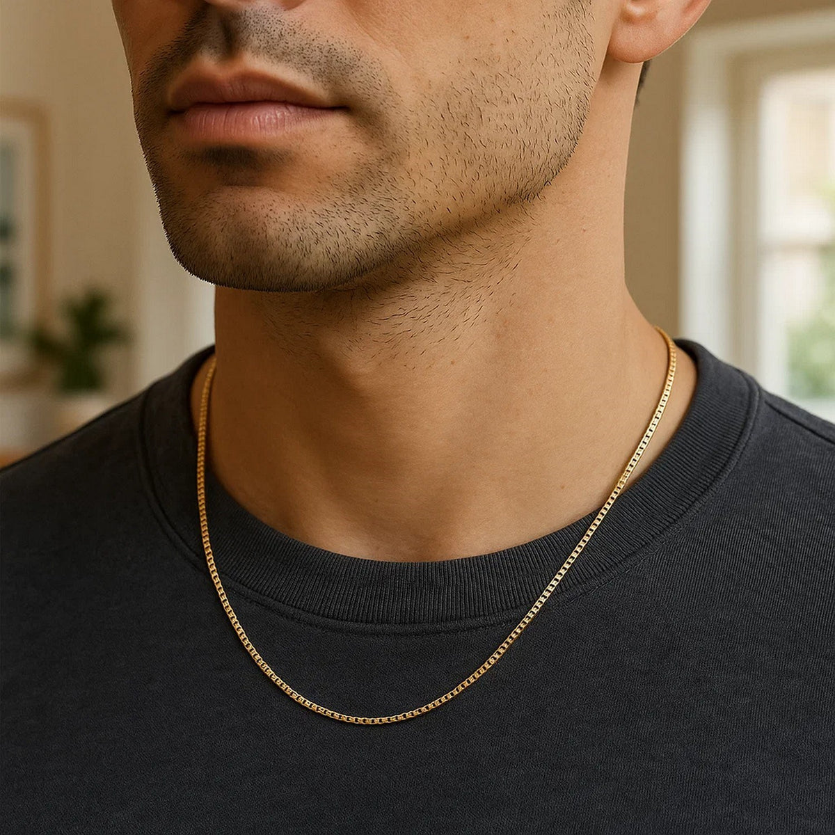 14k Yellow Gold Classic Box Chain (1.4 mm) RCJ