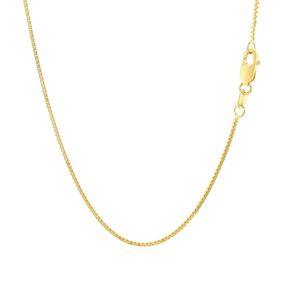 10k Yellow Gold Classic Box Chain (0.78 mm) Alba Luxe
