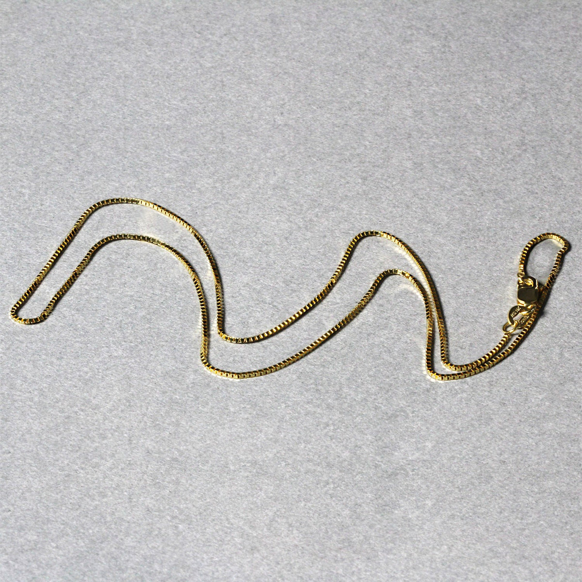 10k Yellow Gold Classic Box Chain (0.78 mm) Alba Luxe