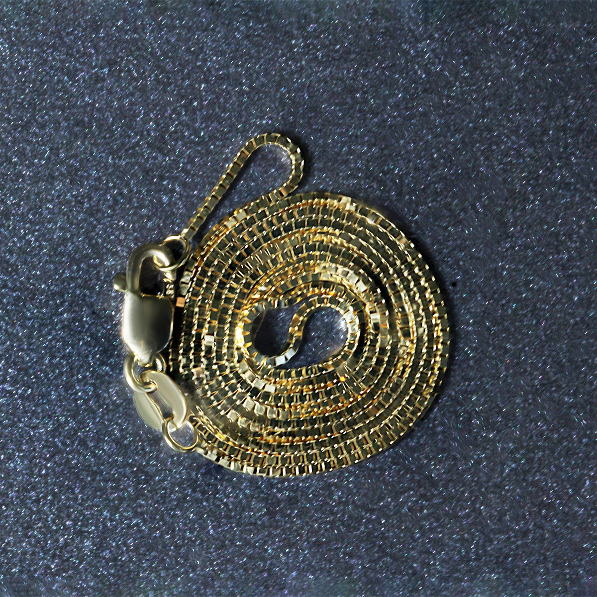 10k Yellow Gold Classic Box Chain (0.78 mm) Alba Luxe