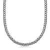 Oxidized Sterling Silver Wheat Style Chain Men's Necklace Alba Luxe