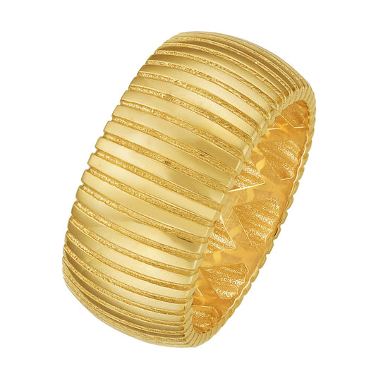 14K Yellow Gold Thick Tubogas Ring (9.90 mm) RCJ