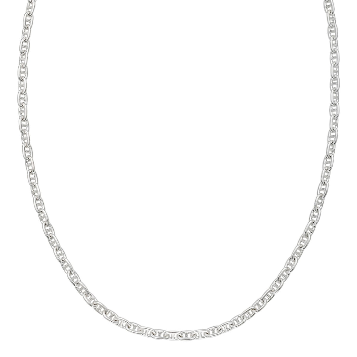 Sterling Silver Anchor Chain Necklace (5.50 mm) Alba Luxe