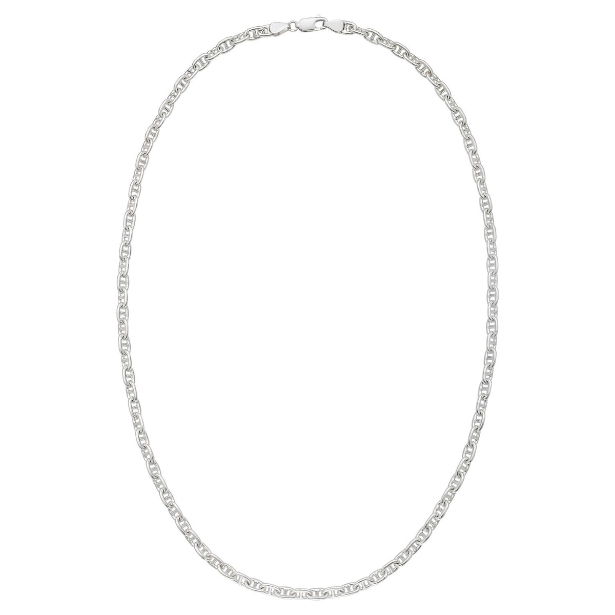 Sterling Silver Anchor Chain Necklace (5.50 mm) Alba Luxe