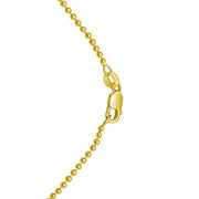 14K Yellow Gold Multi Gemstone Heart Necklace (1.50 mm) RCJ