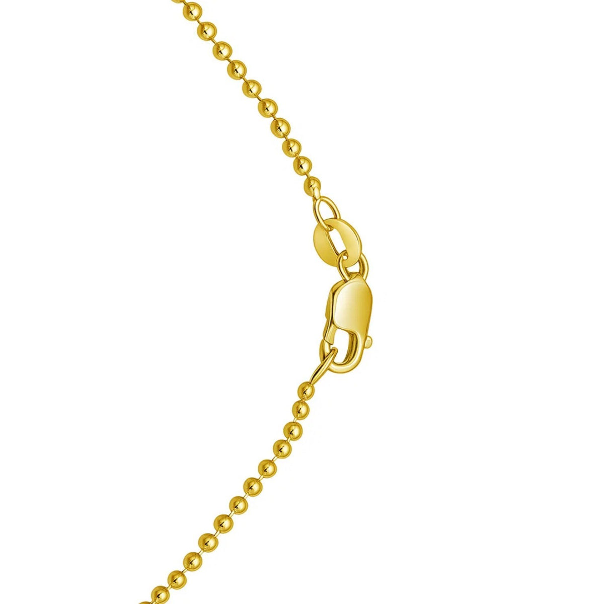 14K Yellow Gold Multi Gemstone Heart Necklace (1.50 mm) RCJ