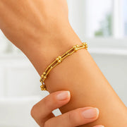 14k Yellow Gold 7 1/2 inch Jax Chain Bracelet (4.00 mm) RCJ