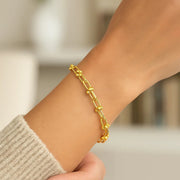 14k Yellow Gold 7 1/2 inch Jax Chain Bracelet (4.00 mm) RCJ