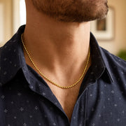 Moon Cut Bead Chain in 14k Yellow Gold (2.00 mm) RCJ
