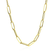 14K Yellow Gold Bold Paperclip Chain (4.20 mm) RCJ