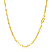 14k Yellow Gold Semi Solid Box Chain (1.80 mm) RCJ