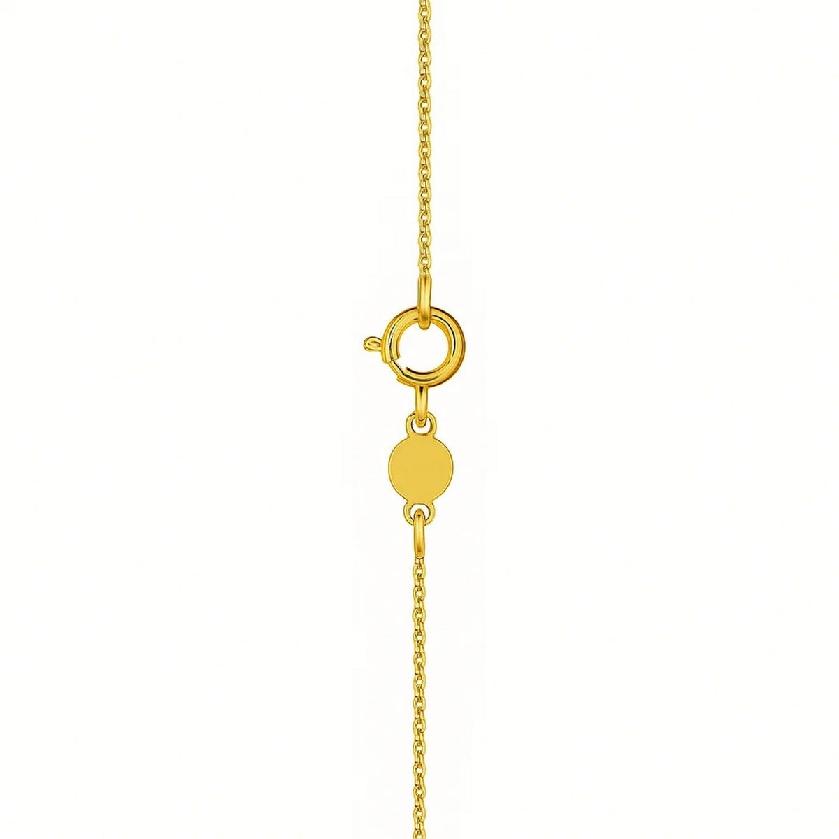 14K Yellow Gold Mini Diamond X Initial Pendant Necklace Alba Luxe