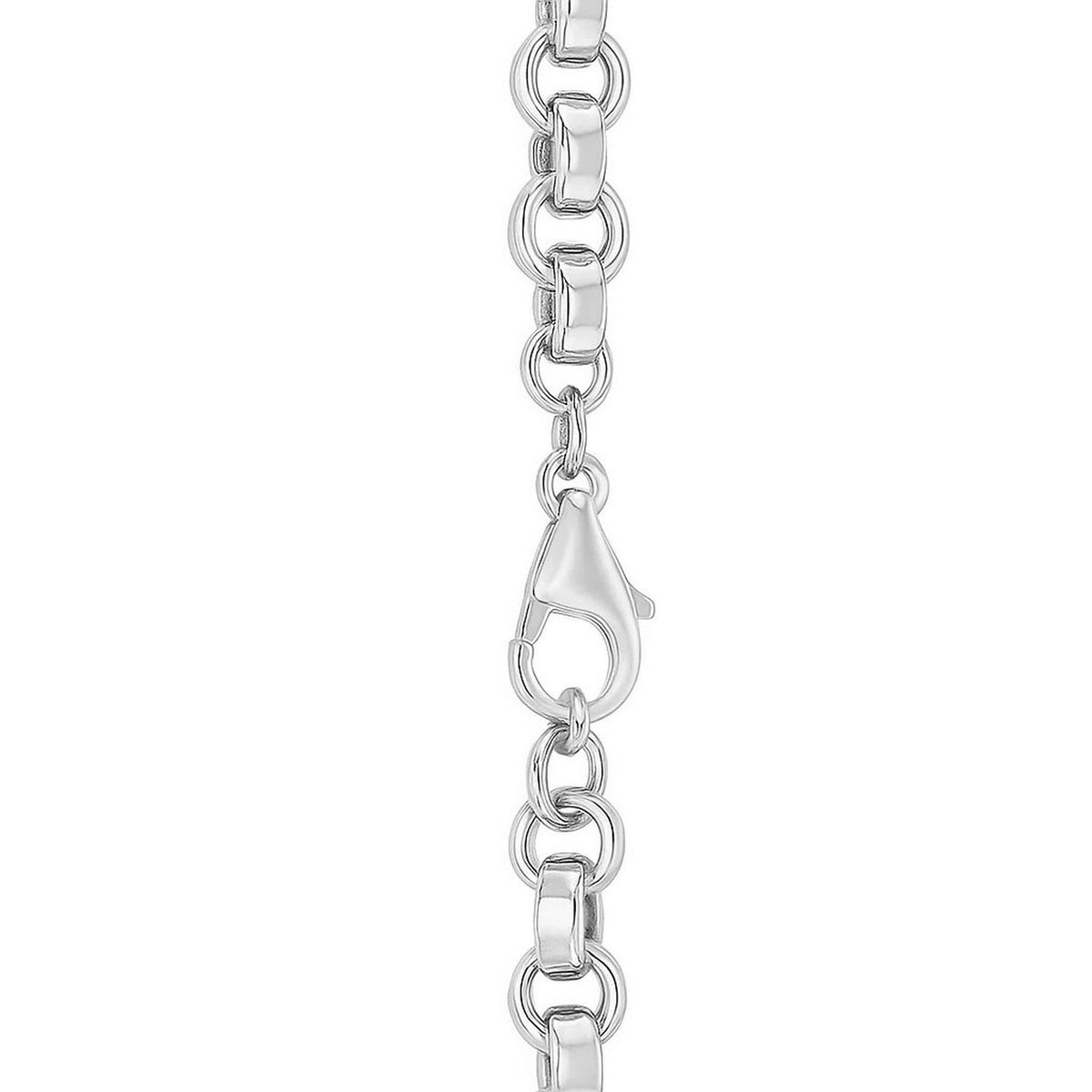 Sterling Silver Rolo Link Necklace Alba Luxe