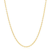 18k Yellow Gold Round Cable Link Chain (1.50 mm) RCJ