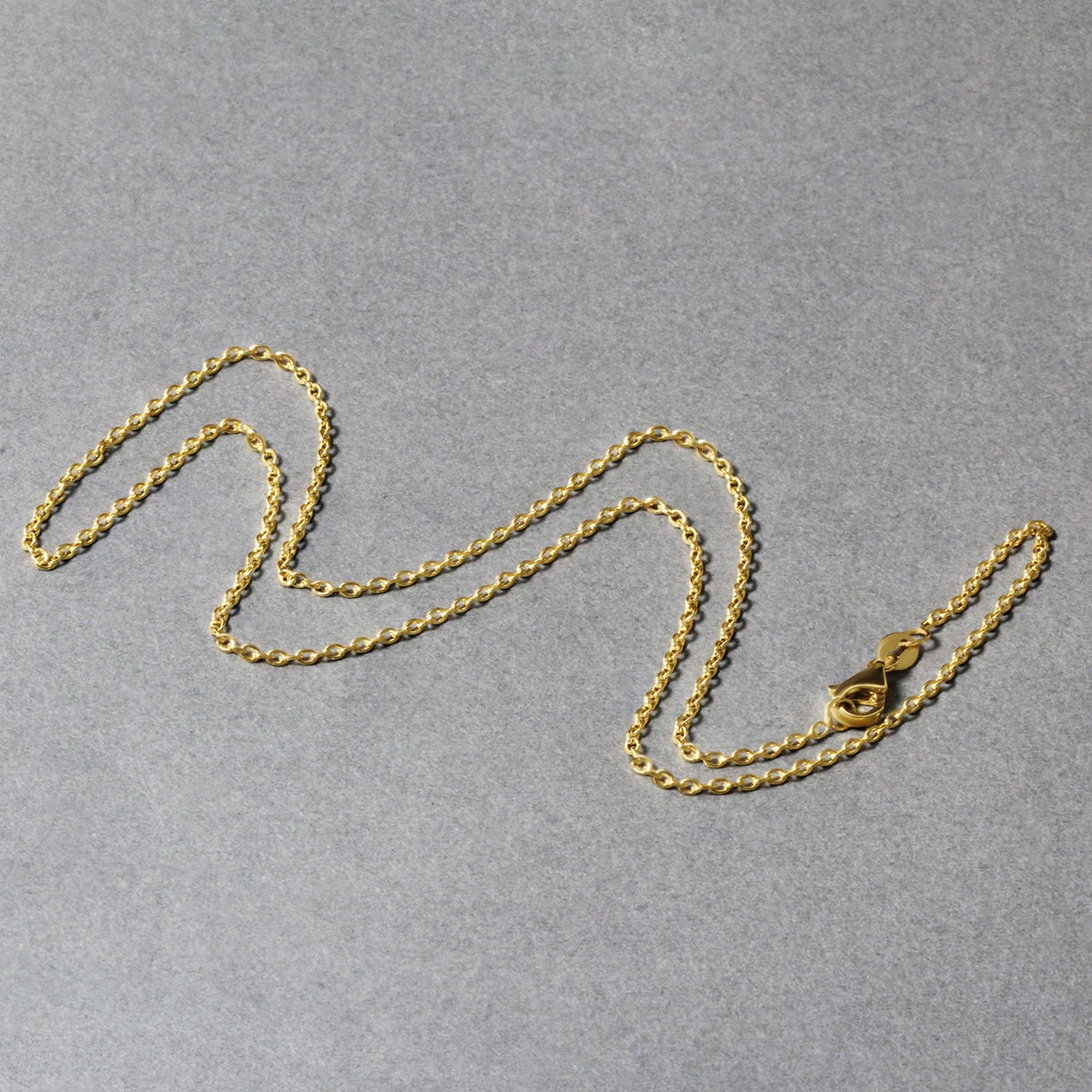 18k Yellow Gold Round Cable Link Chain (1.50 mm) RCJ