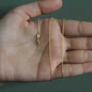 18k Yellow Gold Round Cable Link Chain (1.50 mm) RCJ