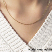 18k Yellow Gold Round Cable Link Chain (1.50 mm) RCJ