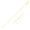 Bead Links Saturn Chain in 14k Yellow Gold (1.80 mm) Alba Luxe