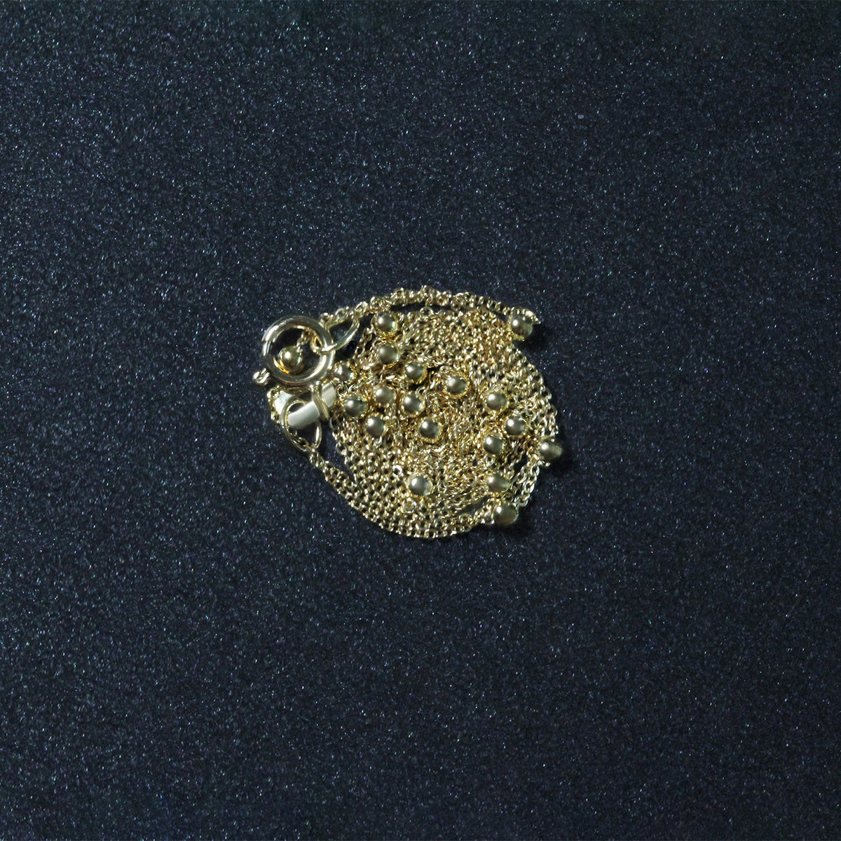 Bead Links Saturn Chain in 14k Yellow Gold (1.80 mm) Alba Luxe