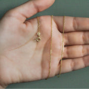 18k Yellow Gold Diamond Cut Cable Link Chain (1.10 mm) RCJ