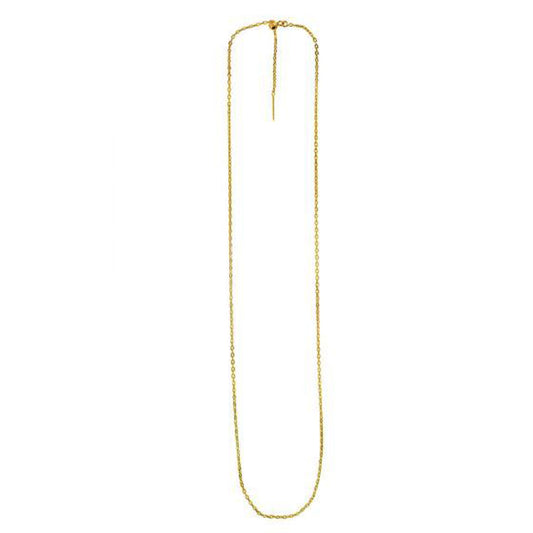 Endless Adjustable Cable Chain in 14k Yellow Gold (1.70 mm) Alba Luxe