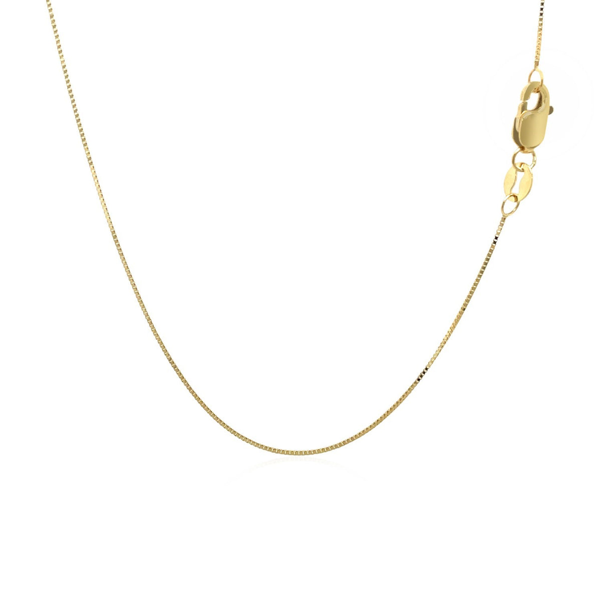 10k Yellow Gold Classic Box Chain (0.45 mm) Alba Luxe