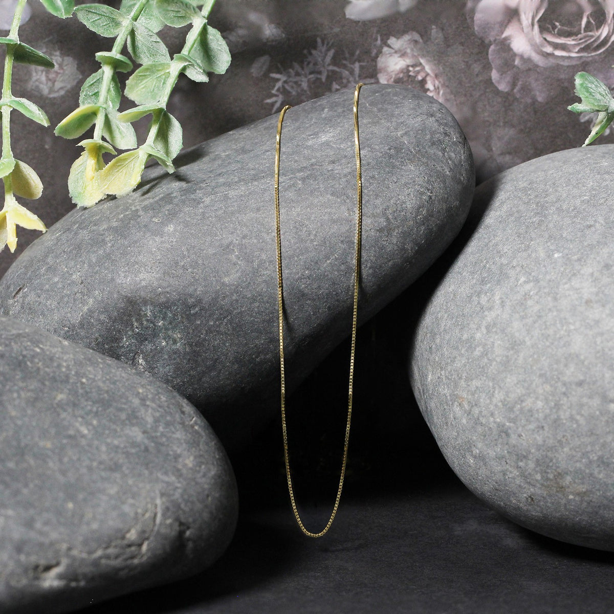 10k Yellow Gold Classic Box Chain (0.45 mm) Alba Luxe