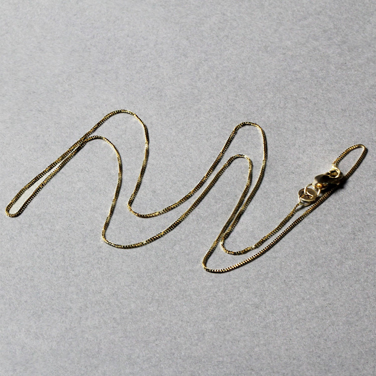 10k Yellow Gold Classic Box Chain (0.45 mm) Alba Luxe