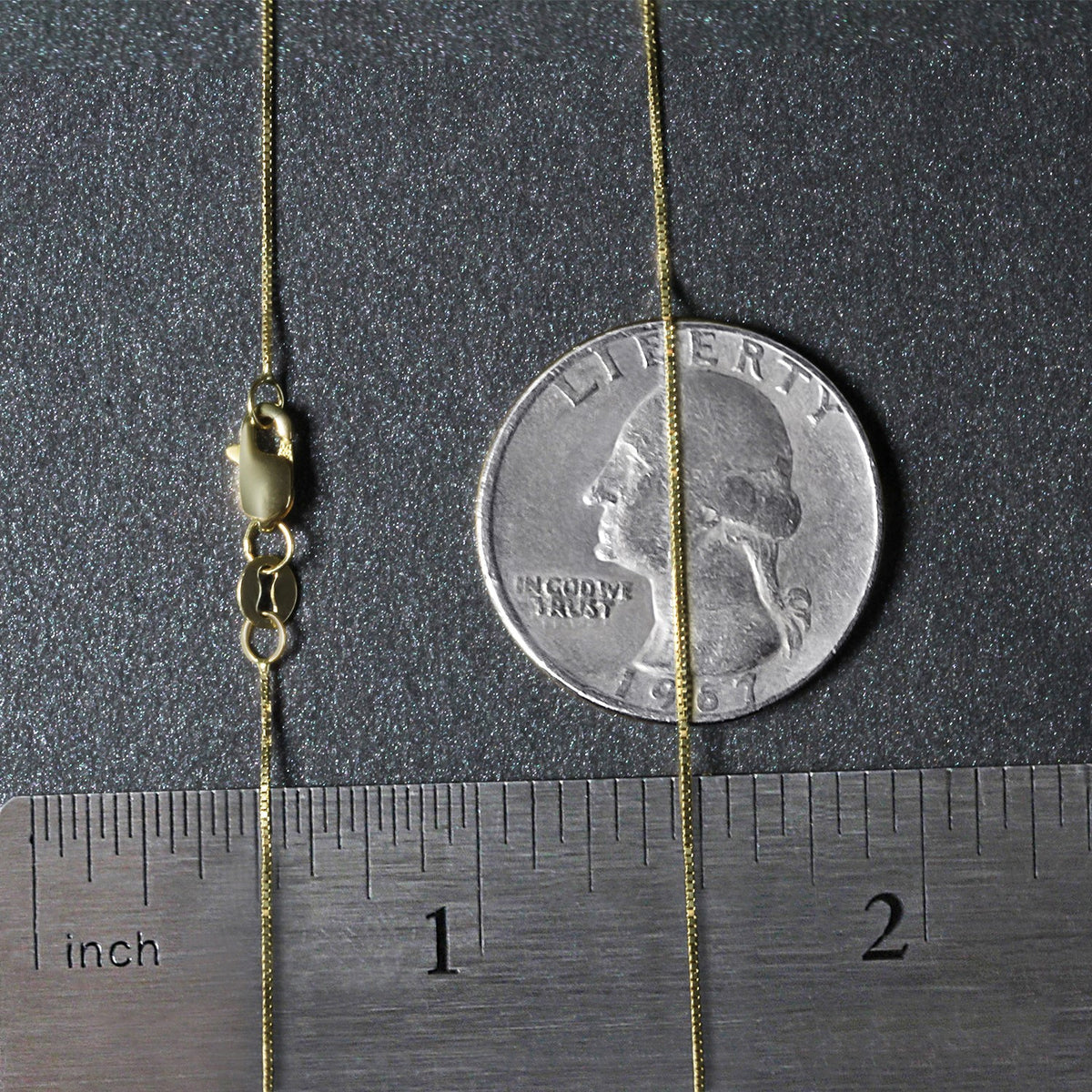 10k Yellow Gold Classic Box Chain (0.45 mm) Alba Luxe
