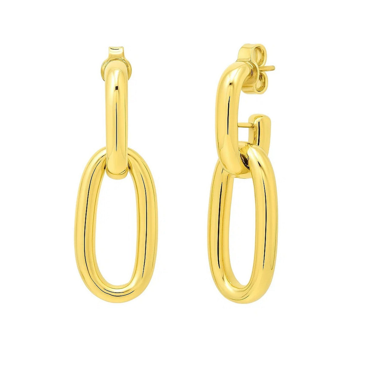 Link Drop Earrings in 14K Yellow Gold RCJ