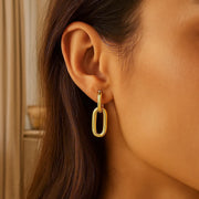Link Drop Earrings in 14K Yellow Gold RCJ